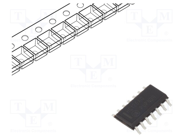 IC: digital; 3-state,buffer,non-inverting; Channels: 4; IN: 1; SMD