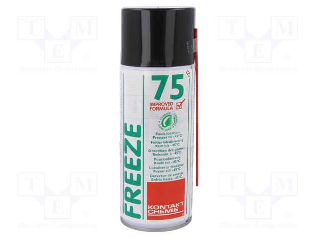 Freezing aerosol; colourless; 400ml; spray; FREEZE75; -49°C