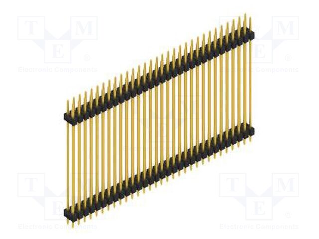 Connector: pin strips; pin header; male; PIN: 62; 2.54mm; THT; 2x31