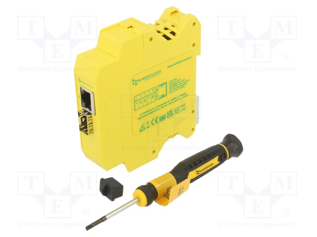 Media converter; Number of ports: 2; 5÷30VDC; RJ45,SFP; IP20; SW
