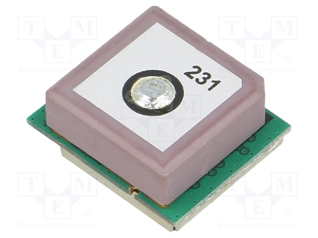 Module: GPS; ±2.5m; GPS; -163dBm; 3÷4.3VDC; 9.6kbps; 10Hz; UART