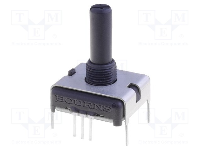 Potentiometer: shaft; single turn; 10kΩ; ±20%; 0.75W; linear; THT
