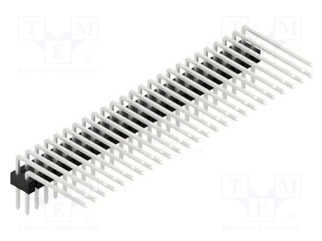 Connector: pin strips; pin header; male; PIN: 50; 2.54mm; THT; 2x25