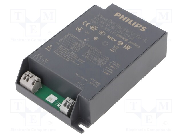 Power supply: switched-mode; LED; 40W; 20÷54VDC; 300÷1050mA; IP20