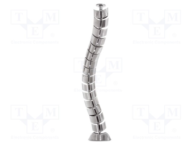 Wiring duct; silver; L: 720mm; flexible; W: 75mm