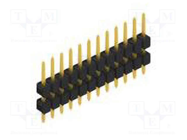 Connector: pin strips; pin header; male; PIN: 12; 2.54mm; THT; 1x12