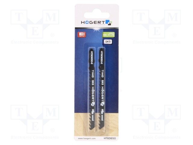 Hacksaw blade; wood; 100mm; 6teeth/inch; 2pcs.