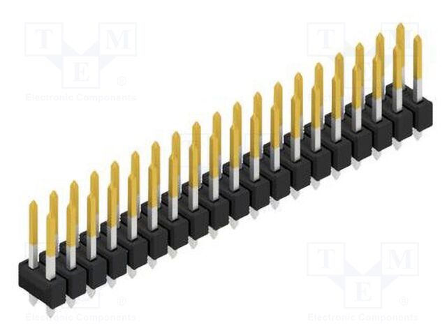 Connector: pin strips; pin header; male; PIN: 38; 2.54mm; THT; 2x19