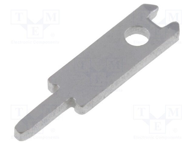 Terminal: flat; 2.8mm; 0.8mm; male; THT; Overall len: 11.5mm