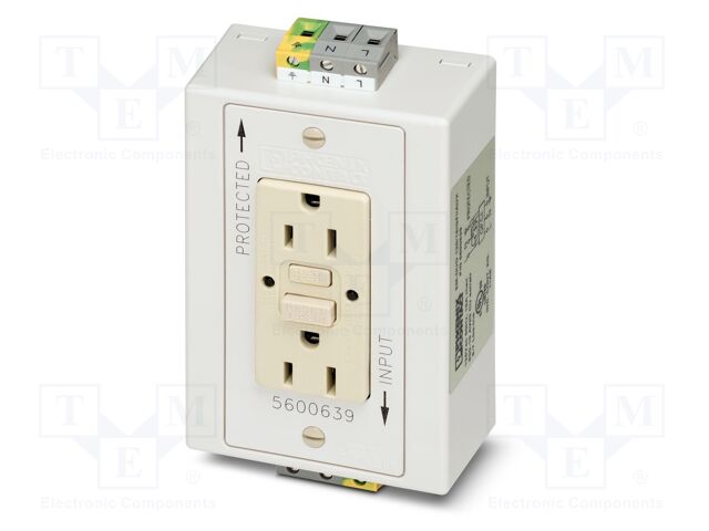 Connector: AC supply; socket; female; 15A; PIN: 3; screw terminal