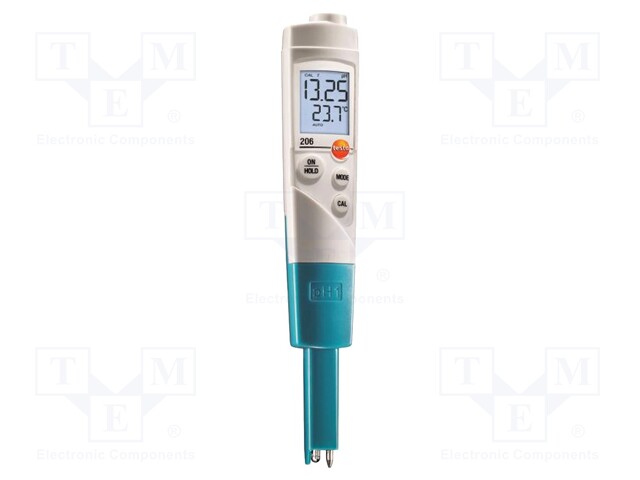 PH meter; double LCD; 0÷14pH; 0÷60°C; Accur: ±0,4°C; IP68