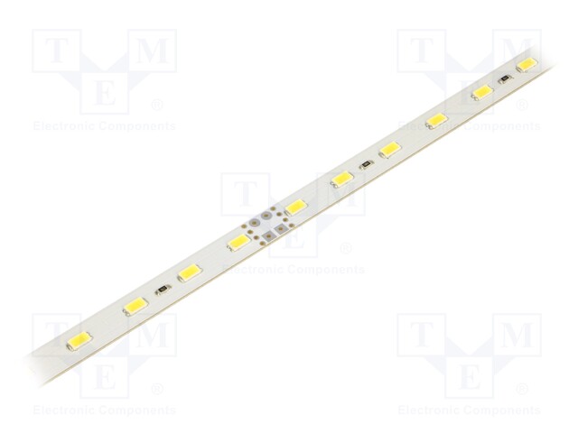 LED strip; 24V; white cold; W: 10mm; L: 500mm; CRImin: 80; 120°; D: 3mm