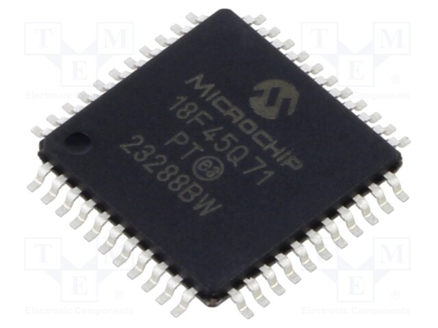 IC: PIC microcontroller; Memory: 32kB; SRAM: 2kB; EEPROM: 256B; SMD