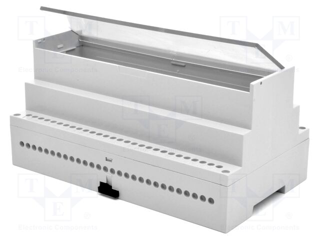 Enclosure: for DIN rail mounting; No.of mod: 9