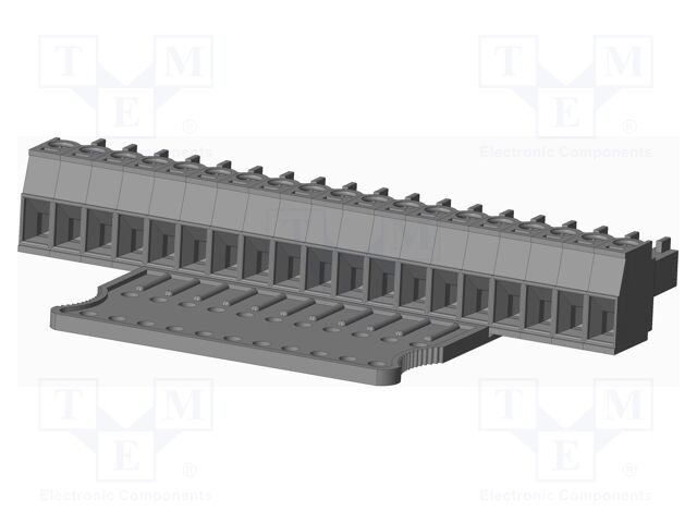Connector: pluggable terminal block; plug; female; straight; grey
