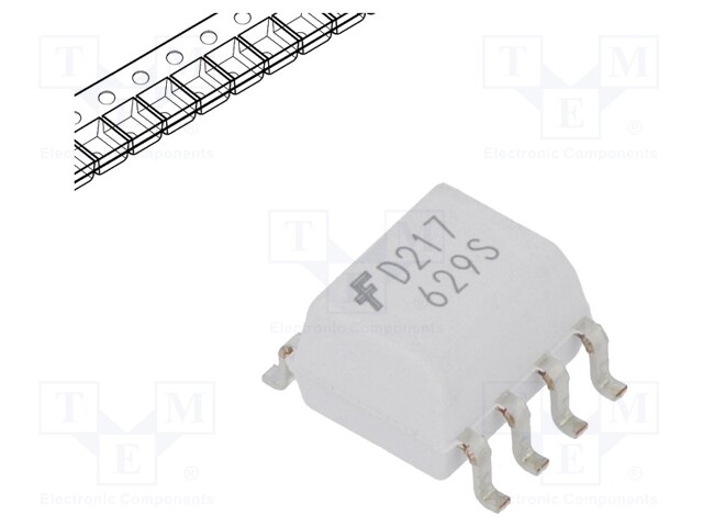 Optocoupler; SMD; Channels: 2; Out: transistor; 2.5kV; SO8