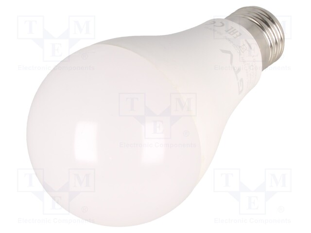 LED lamp; neutral white; E27; 230VAC; 1750lm; 17.3W; 180°; 3600K