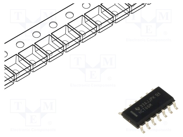 IC: digital; XOR; Ch: 4; IN: 2; SMD; SO14; 4.5÷5.5VDC; HCT