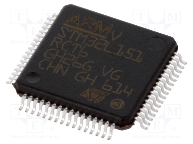 ARM microcontroller; Flash: 256kB; 32MHz; SRAM: 32kB; LQFP64