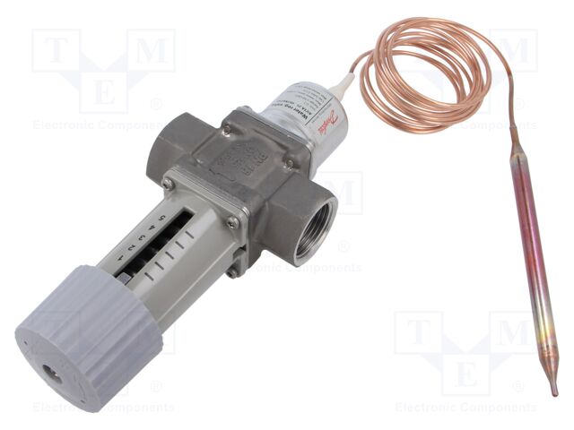 Thermostatic valve; G 1"; stainless steel; 0÷16bar; AVTA; 2.3m