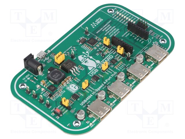 Dev.kit: Microchip; Comp: USB4604; Add-on connectors: 1