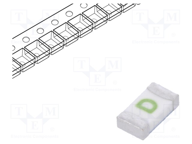 Fuse: fuse; quick blow; 250mA; SMD; ceramic; Case: 1206; 437