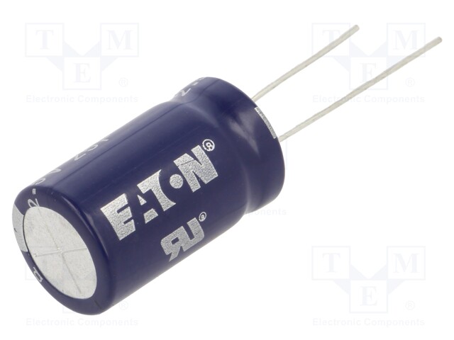 Capacitor: electrolytic; supercapacitor; 25F; 2.5VDC; ESR: 40mΩ