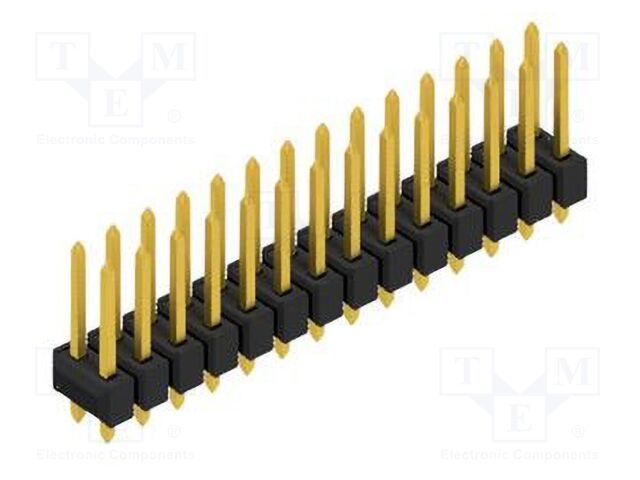 Connector: pin strips; pin header; male; PIN: 28; 2.54mm; THT; 2x14