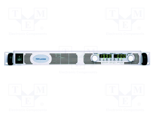 Power supply: programmable laboratory; Ch: 1; 0÷40VDC; 0÷38A; GEN
