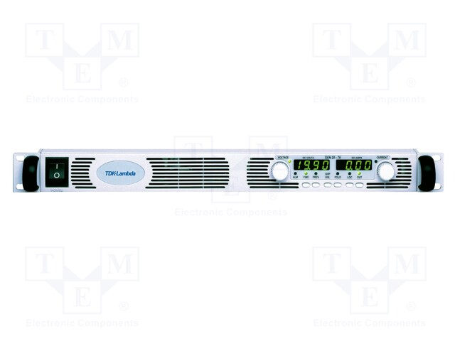 Power supply: programmable laboratory; Ch: 1; 0÷30VDC; 0÷25A; 750W