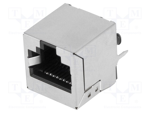 Socket; RJ45; PIN: 8; shielded; Layout: 8p8c; THT; straight