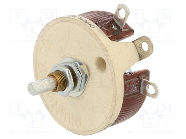 Potentiometer: shaft; 16Ω; 50W; 6.35mm; Shaft: D spring; wirewound