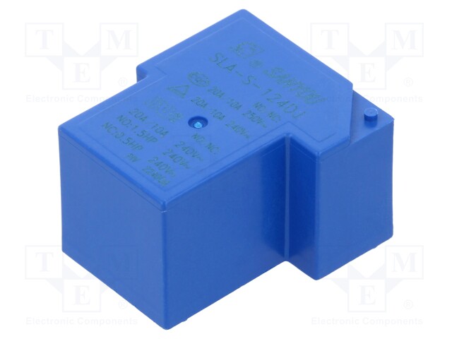 Relay: electromagnetic; SPDT; Ucoil: 24VDC; 20A; Series: SLA; THT