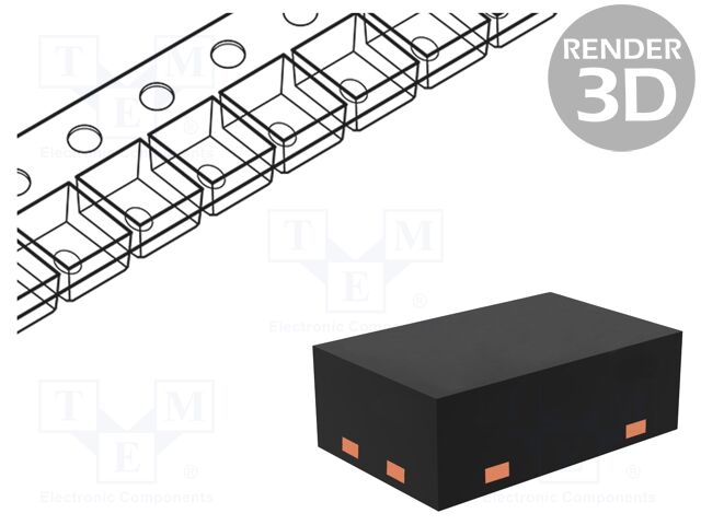 Diode: TVS; 6A; bidirectional; X1SON2; Features: ESD protection