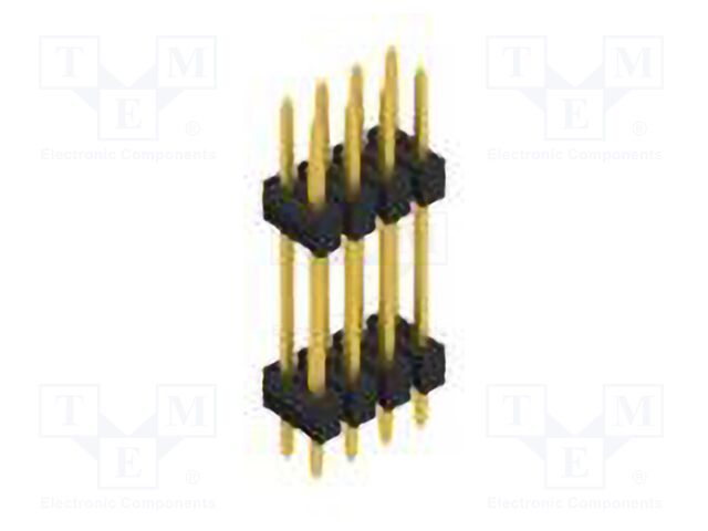 Connector: pin strips; pin header; male; PIN: 8; 2.54mm; THT; 2x4