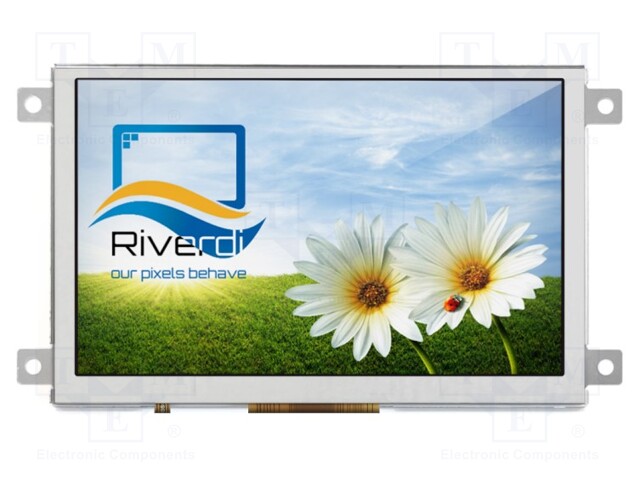 Display: TFT; 5"; 800x480; Illumin: LED; Dim: 121.5x76.6x7.6mm