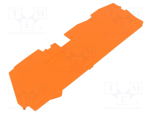 End plate; orange; 2116