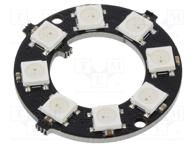 Module: LED; 5VDC; No.of diodes: 12; Colour: RGB; Shape: ring