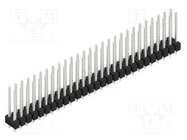 Connector: pin strips; pin header; male; PIN: 54; 2.54mm; THT; 2x27