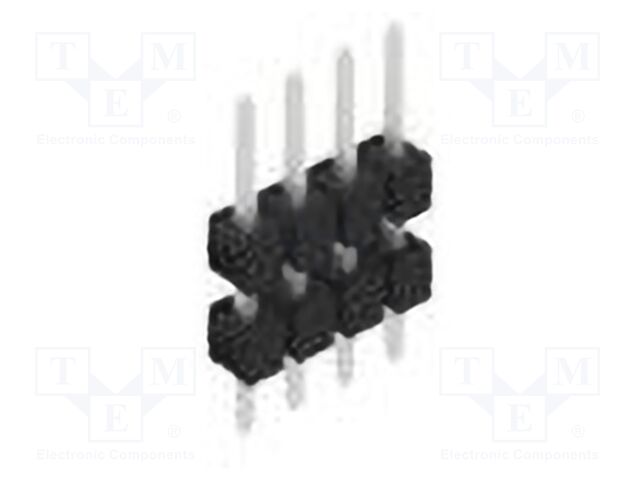 Connector: pin strips; pin header; male; PIN: 4; 2.54mm; THT; 1x4