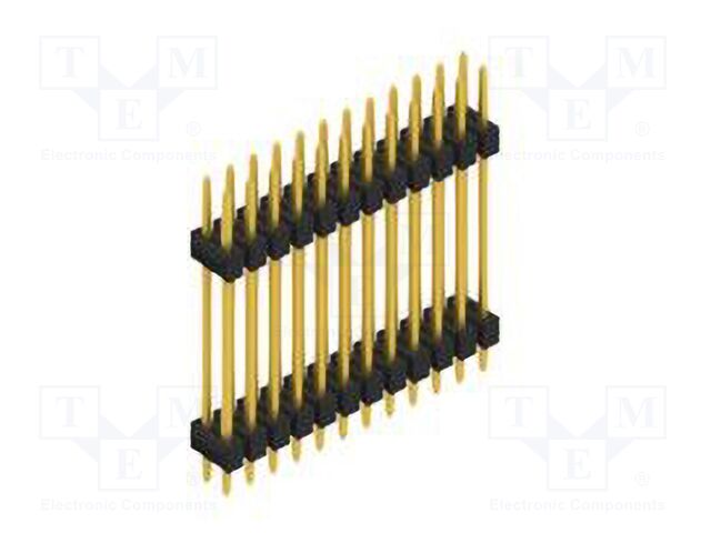 Connector: pin strips; pin header; male; PIN: 24; 2.54mm; THT; 2x12