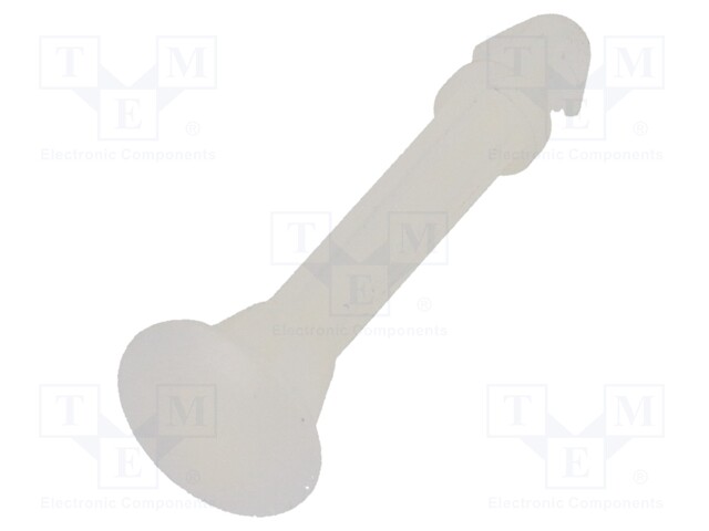Assembly stud; polyamide 66; L: 22mm; latch/latch; Colour: natural