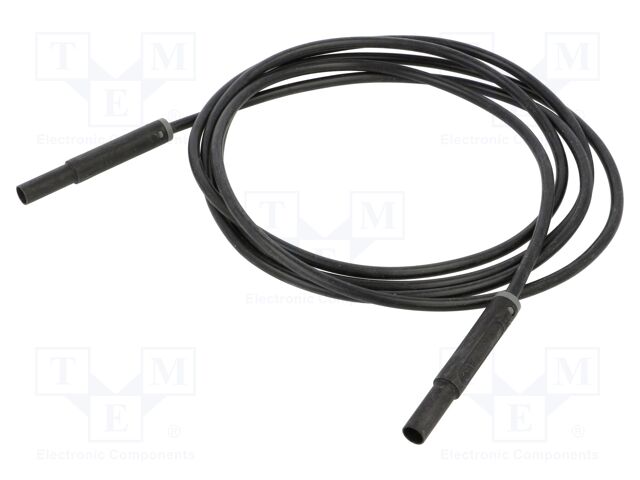 Test lead; 32A; banana plug 4mm,both sides; insulated; Len: 2m
