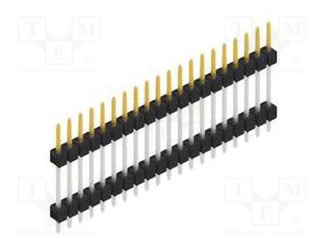 Connector: pin strips; pin header; male; PIN: 20; 2.54mm; THT; 1x20