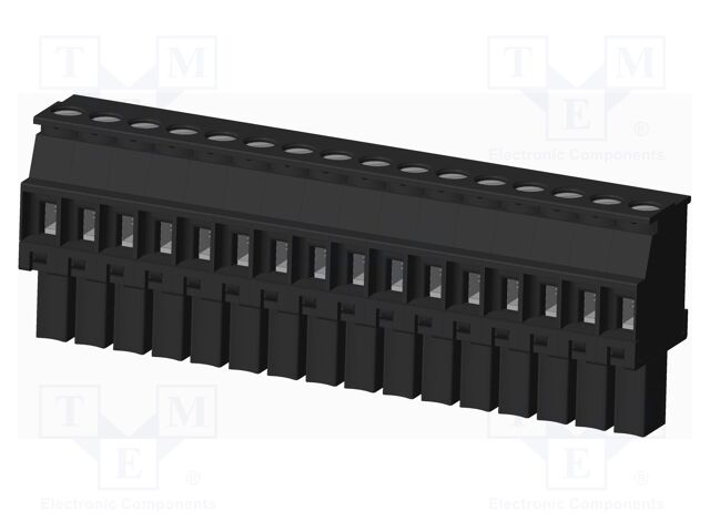 Connector: pluggable terminal block; plug; female; angled 90°