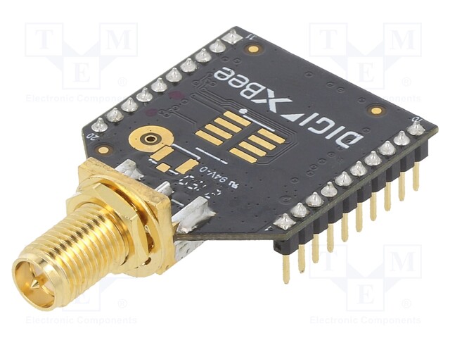 Module: RF; SMA; XBee; 2.4GHz; I2C,SPI,UART; -103dBm; 8dBm; THT