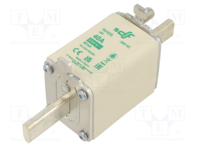 Fuse: fuse; aM; 40A; 690VAC; NH0S