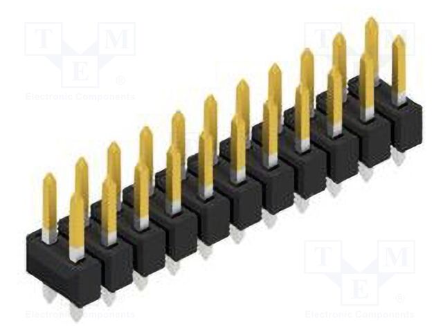 Connector: pin strips; pin header; male; PIN: 22; 2.54mm; THT; 2x11