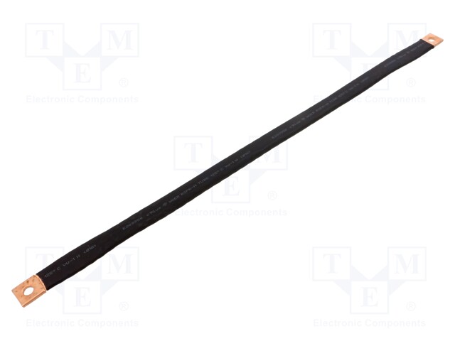 Braids; tape; 25mm2; Ø1: 9mm; Ø2: 9mm; L: 500mm; max.105°C; 20kV/mm