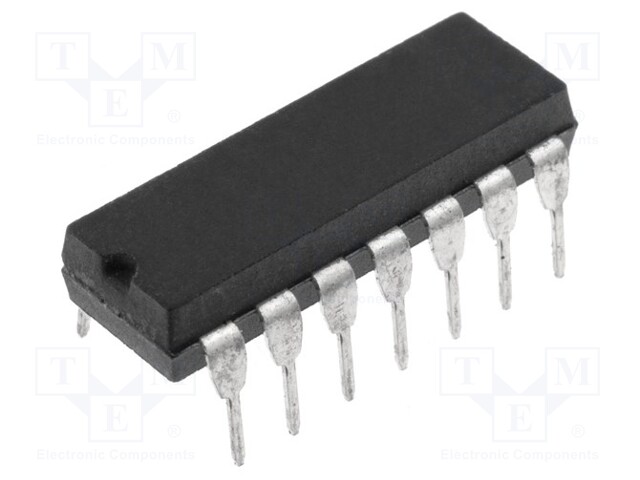 Transistor: NPN x4; bipolar; 200V; 0.5A; 0.75W; DIP14